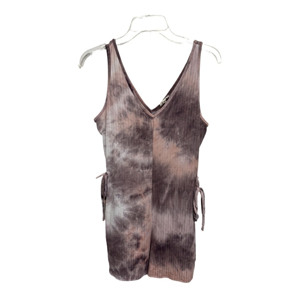 See You Monday Purple Tie Dye Romper Size XL Hippie Boho Festival